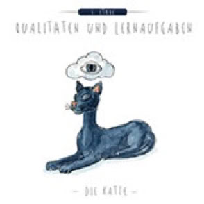 Karte Qualitäten und Lernaufgaben 6. Chakra, Katze
